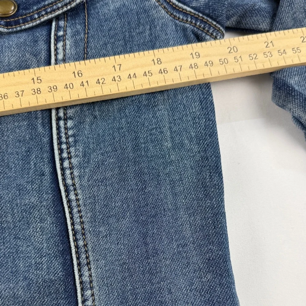 Tribal Jeans Comfort Stretch Maxi Denim Jacket Size S